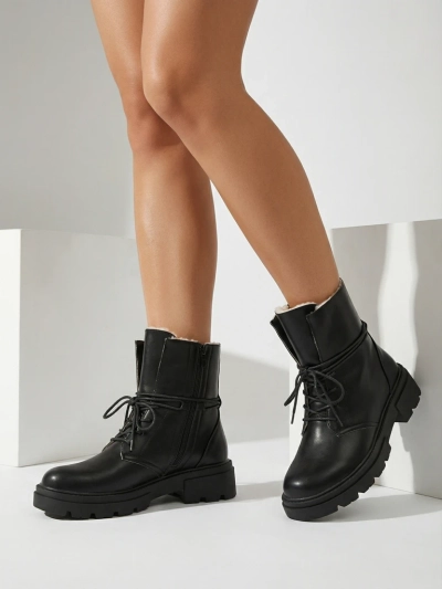 Женские Ботинки Luna Черные Кожаные Элегантные на Зиму