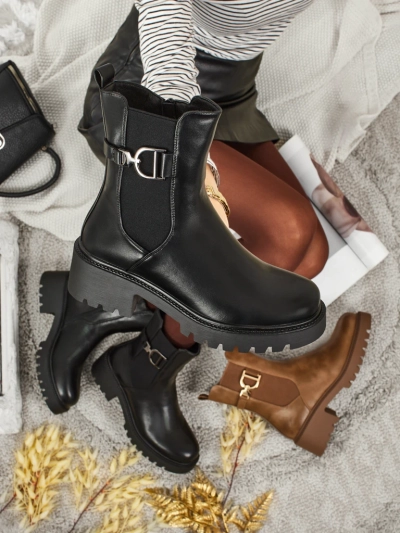 Women's high eco-leather ankle boots Ovella