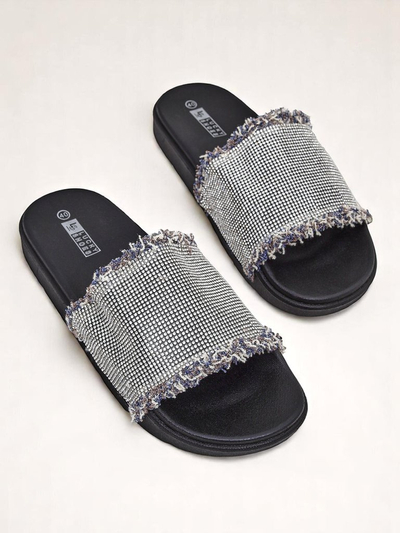 Royalfashion Women's SparkleWalk Flat Flip-Flops
