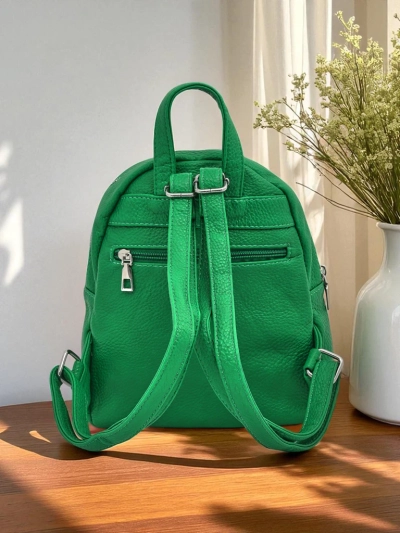 Elettra Verde Women's Backpack Królewska Moda eco leather 25x25x10 cm