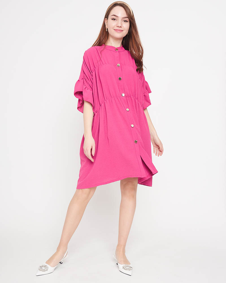 Ladies 'purple knee-length dress - Clothing