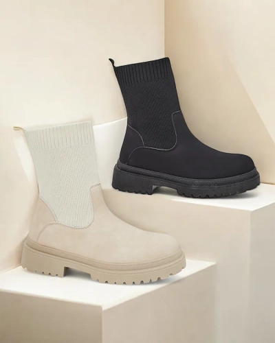Royalfashion Women's Slip-On Ankle Boots Dorino