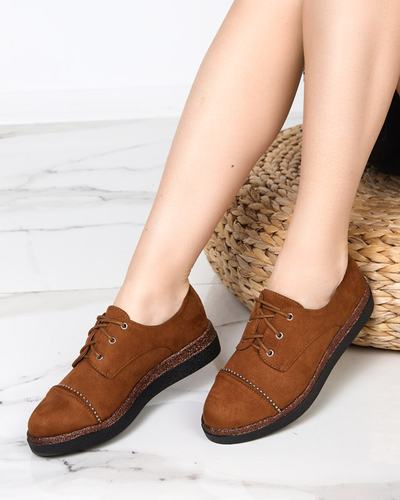 Women's camel low shoes Rilly - Footwear