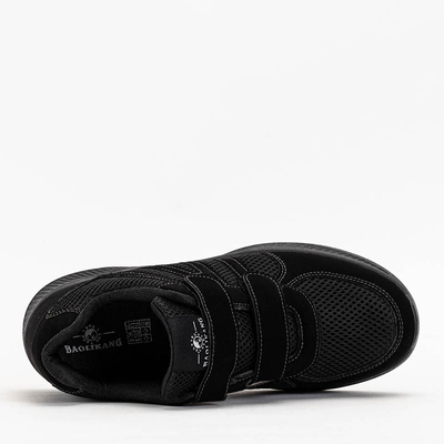 OUTLET Melni vīriešu sporta apavi ar Velcro Baikis - Apavi