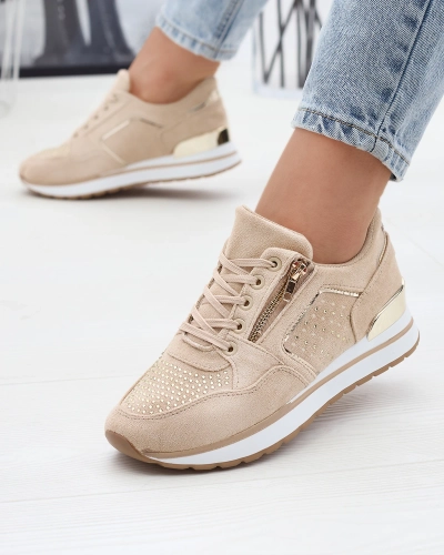 Women's sports shoes in light brown color Vlindere - Footwear