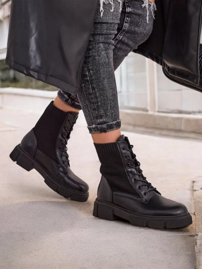 Openwork Women's flat ankle boots Rowic