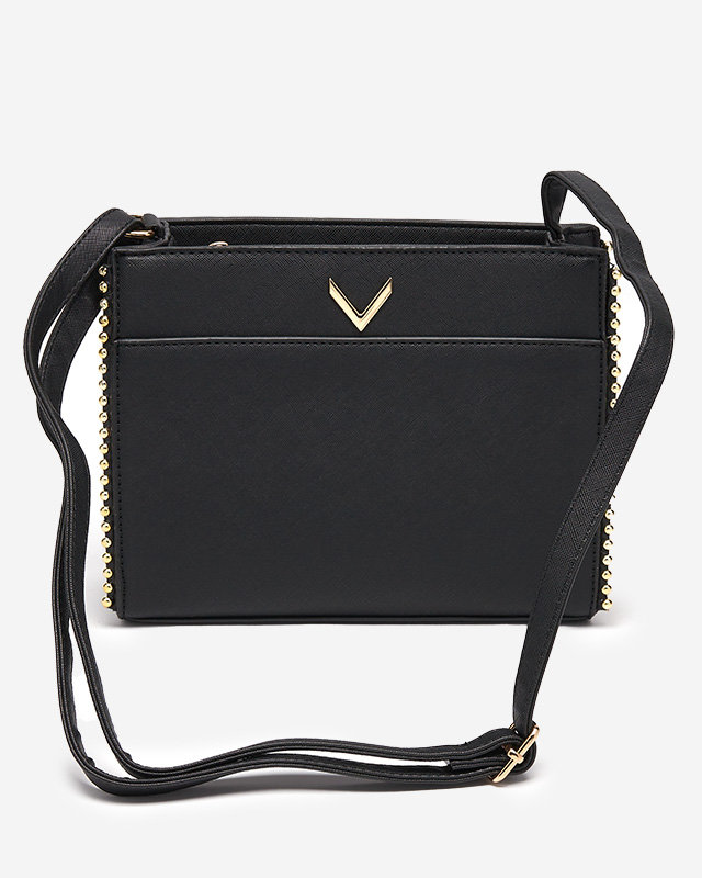 Classic black handbag with decoration - Accessories