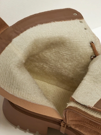 Lav Eko zamszowe sznurowane botki damskie Ferlyne