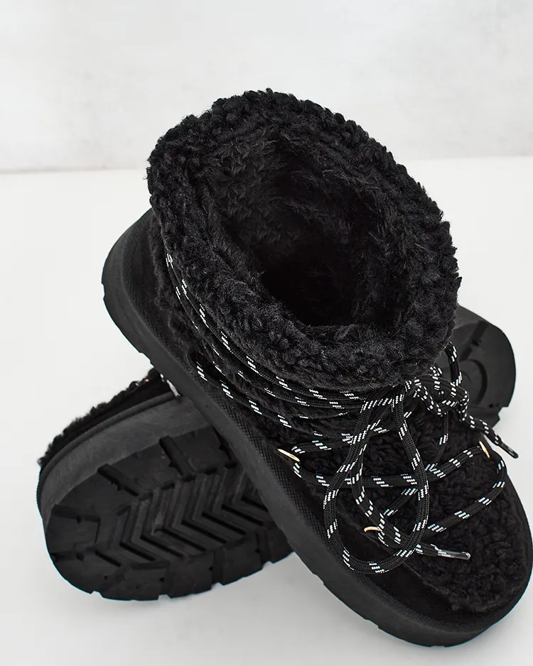 Royalfashion Sieviešu sniega zābaki ar mežģīnēm Evonie