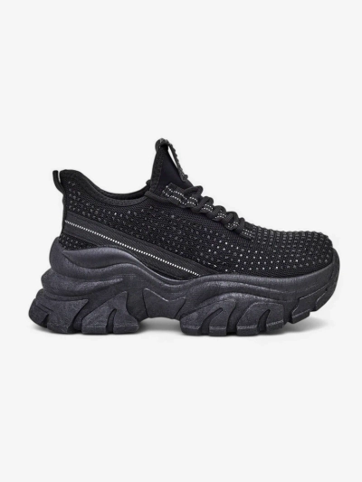 Royalfashion Women's Sport Sneakers with Rhinestones Blysco