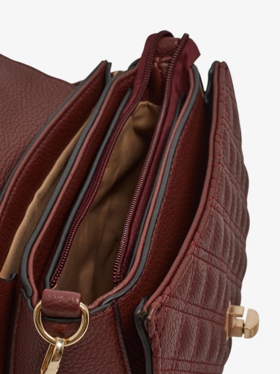 Torebka Damska Luna Bordowa Ekologiczna Elegancka na Co Dzień