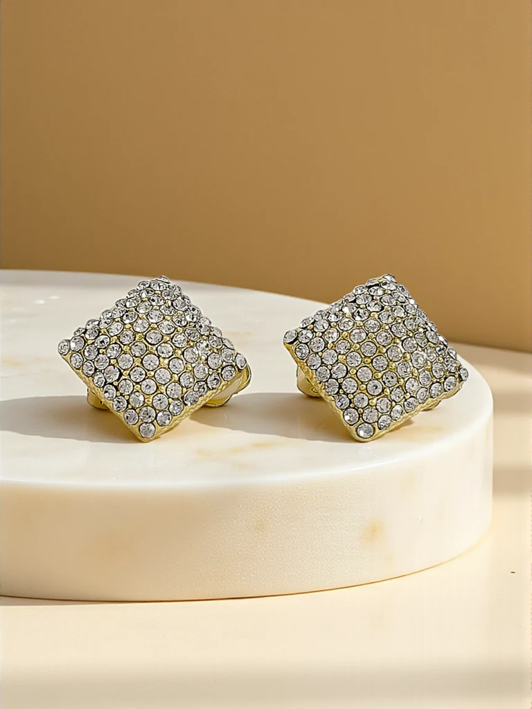 Royalfashion Női klipszes fülbevaló cirkóniával