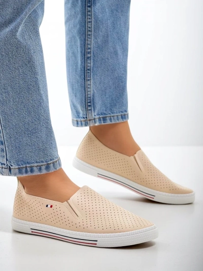 Royalfashion Perforated women's slip-on shoes Vielles
