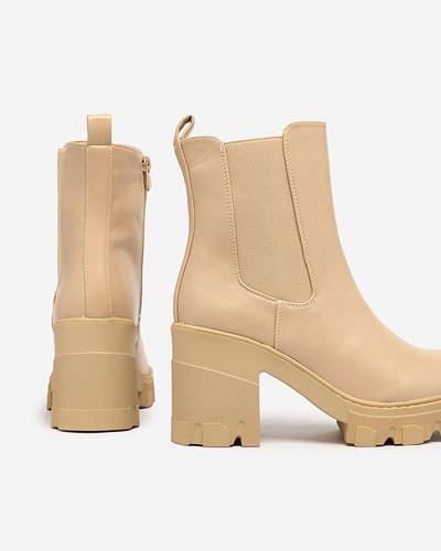 Royalfashion Beige women's Atherta stiletto boots