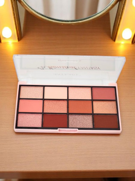 ANYLADY Palette of 12 eyeshadows with glitter and matte finishes Champagne Ruby Glamour