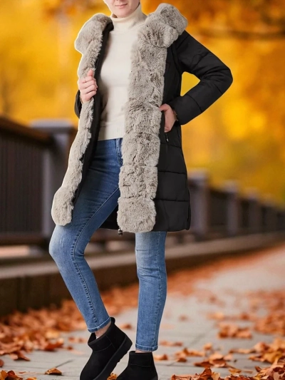 Royalfashion Women's jacket with detachable sleeves