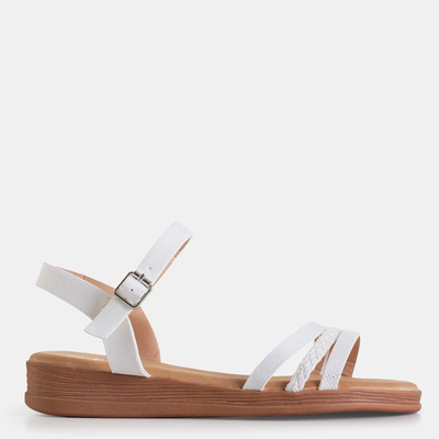 White women's sandals with glitter Melox - Shoes