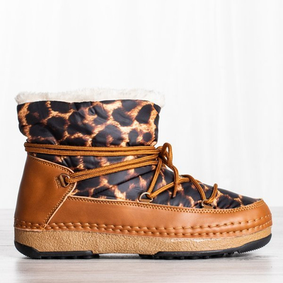 Sofya leopard warm snow boots - Footwear