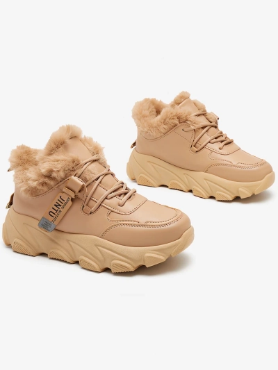 Royalfashion Women's sporty sneakers with fur Nonuas
