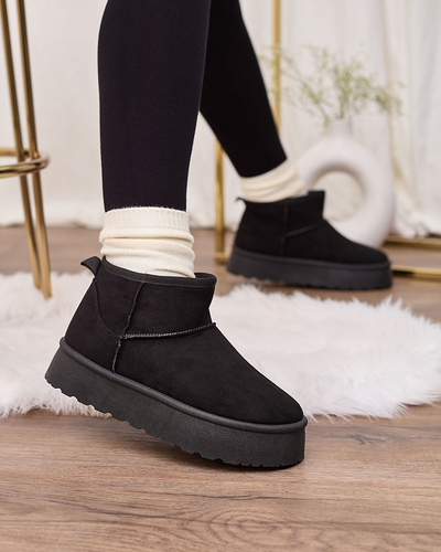 Royalfashion Black women's platform snow boots Ersinella