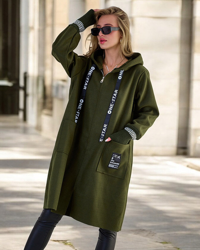 Royalfashion Женская куртка а'ля пальто до колен