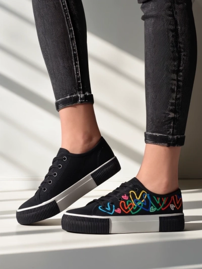 Royalfashion Women's sneakers with print Sercess