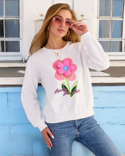 Royalfashion Women's Thin Print Sweatshirt