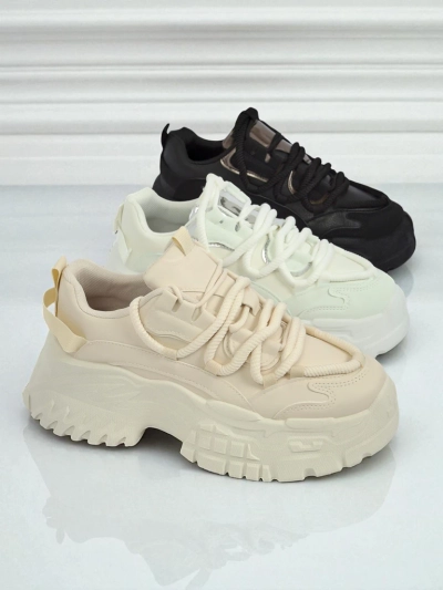 Damskie sneakersy Artemisia Bianca na platformie ze skóry ekologicznej 6,5 cm