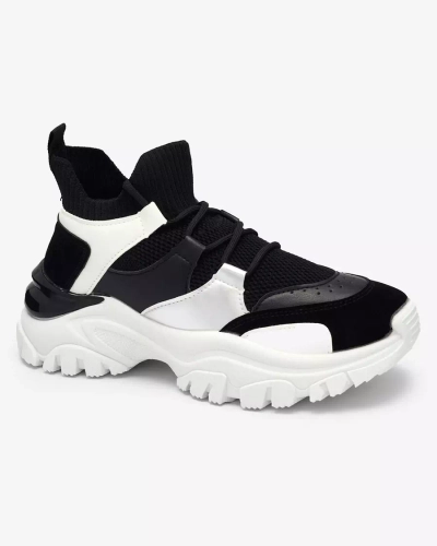 Женские бело-черные спортивные кроссовки Ziragga- Footwear