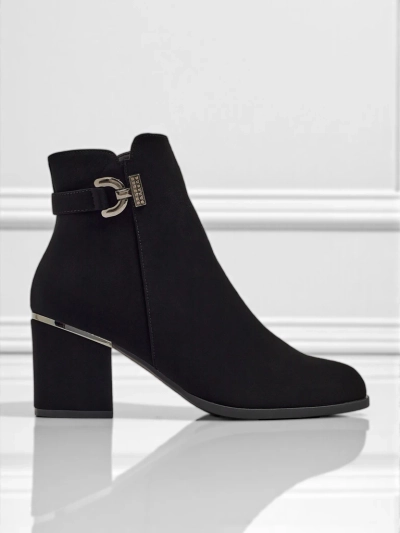 Ботильоны женские из экокожи на каблуке-столбике Ruvina