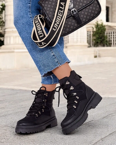 Royalfashion Women's snow boots laced Sololi