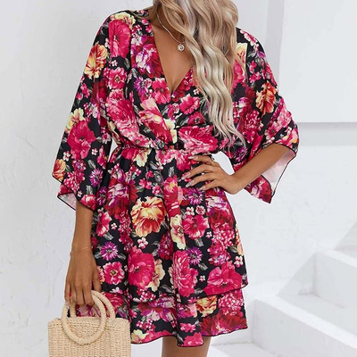Royalfashion Women's mini dress with original pattern