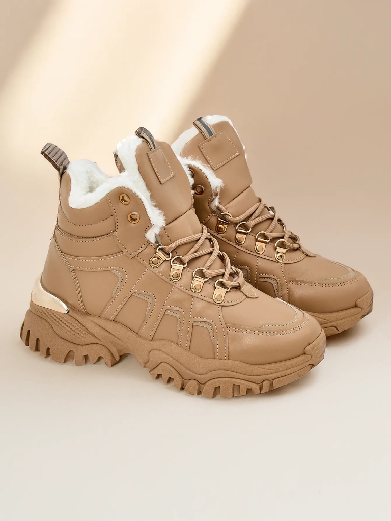 Royalfashion Women's Sneakers with Furry Megigna