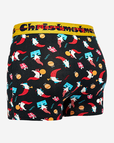 Royalfashion Black men's Christmas boxers