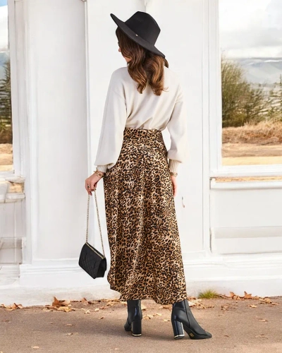 Royalfashion Women's midi skirt with print