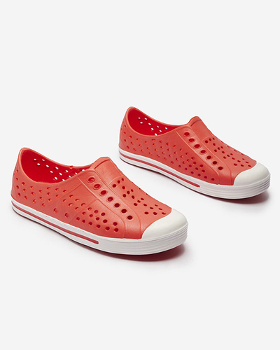 Red openwork children's rubber sneakers Jiteri - Footwear