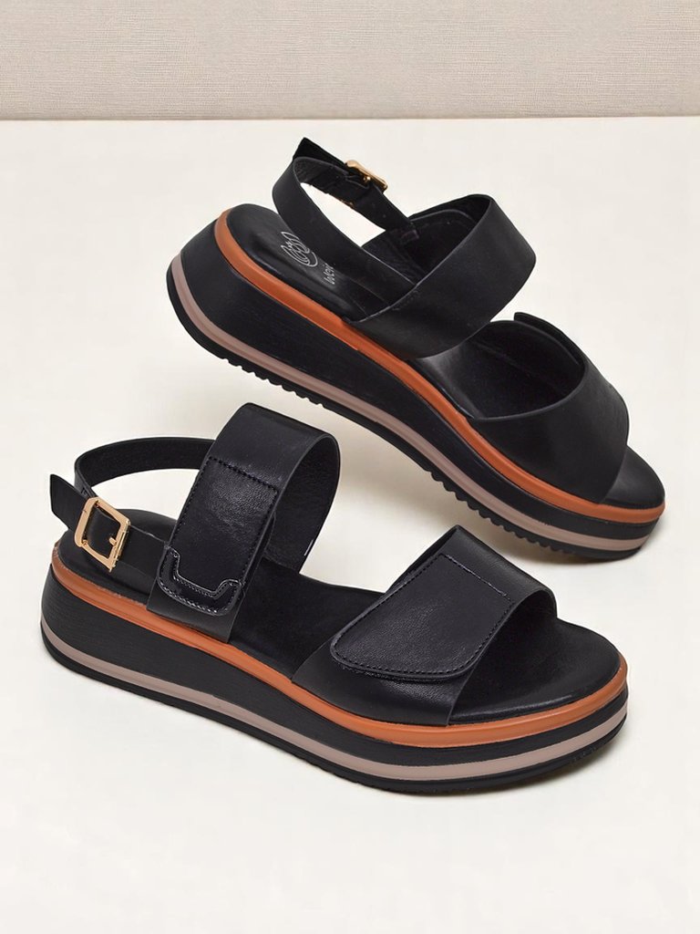 Royalfashion Sieviešu sandales ar biezāku zoli Tulipp