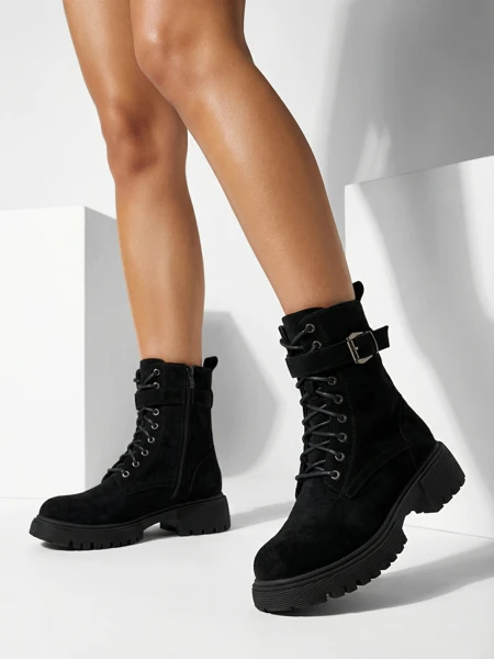 Botki Damskie eko zamszowe Ubill