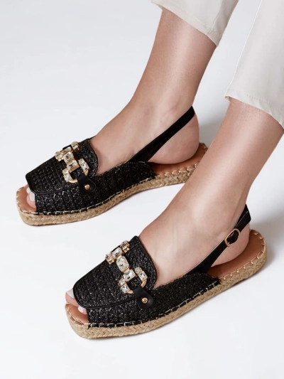 Royalfashion Women's espadrilles with detached toes