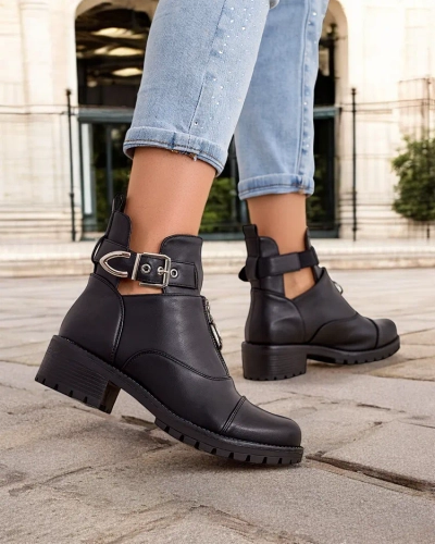 Royalfashion Sieviešu zābaki ar darba tipa bārdiņam Komoves