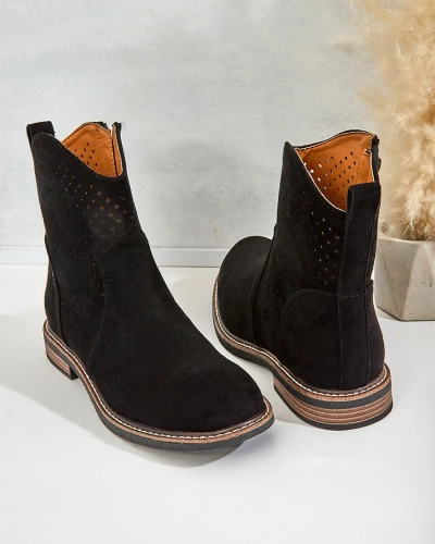 Royalfashion Женские ажурные сапоги-тоффы