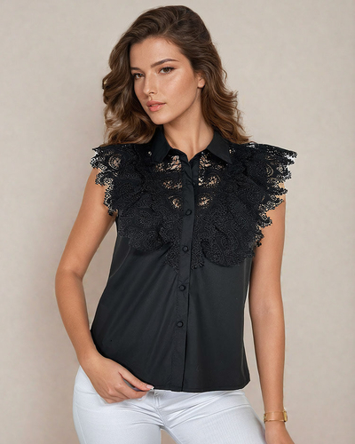 Royalfashion Sieviešu mežģīņu krekls