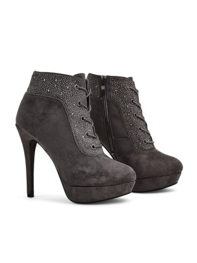 Royalfashion Women's ankle boots with rhinestones Efelolo
