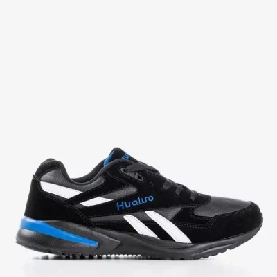 OUTLET Black and white men's sports shoes Hilton - Footwear