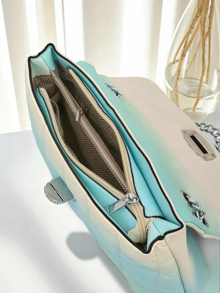 Royalfashion Mazā sieviešu rokassomiņa no ekoloģiskās ādas ar ombre efektu Sophie Rose