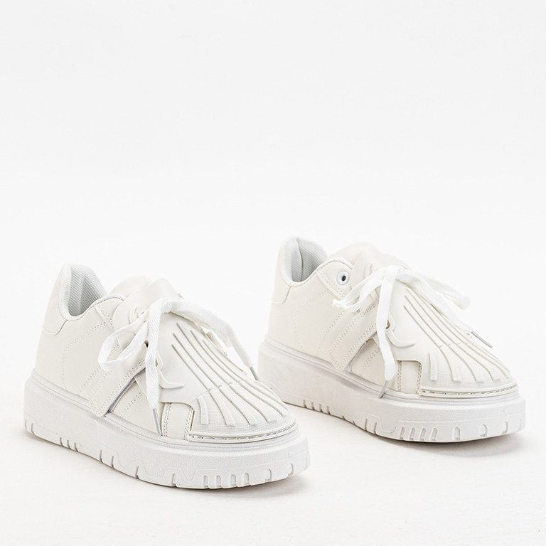 OUTLET Women's white sports sneakers Sumikoa - Footwear