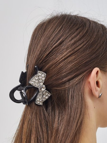 Royalfashion Hair clip with a bow Zirconia