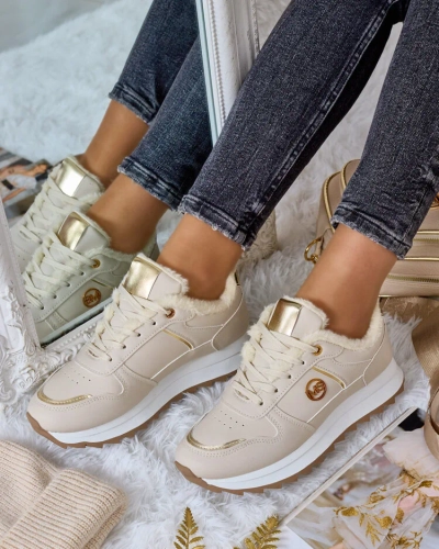 Royalfashion Siltas sieviešu kedas ar kažokādu Boris