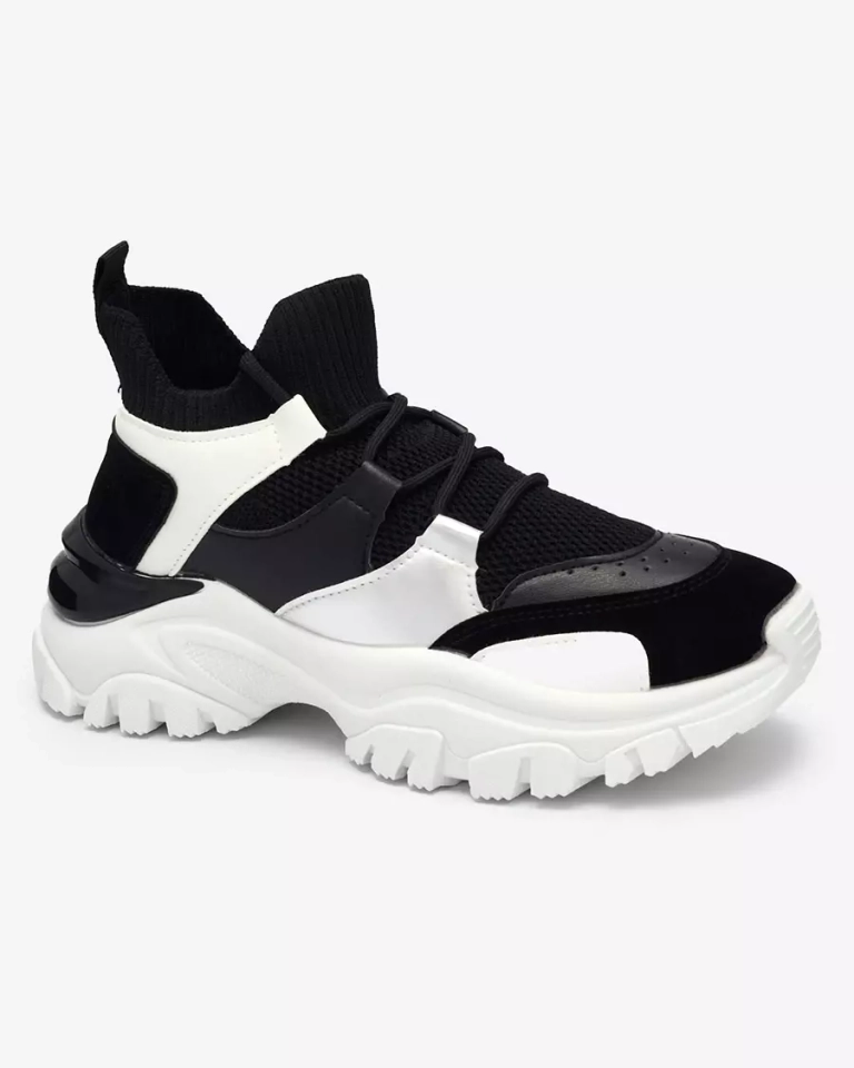 Sieviešu baltas un melnas sporta kedas Ziragga- Footwear