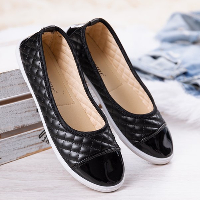 Black slip on with Fatima quilted upper - Footwear
